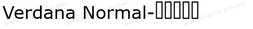 Verdana Normal字体转换